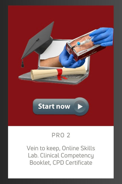 Pro 2 - Venepuncture and Cannulation Course - Online with simulator