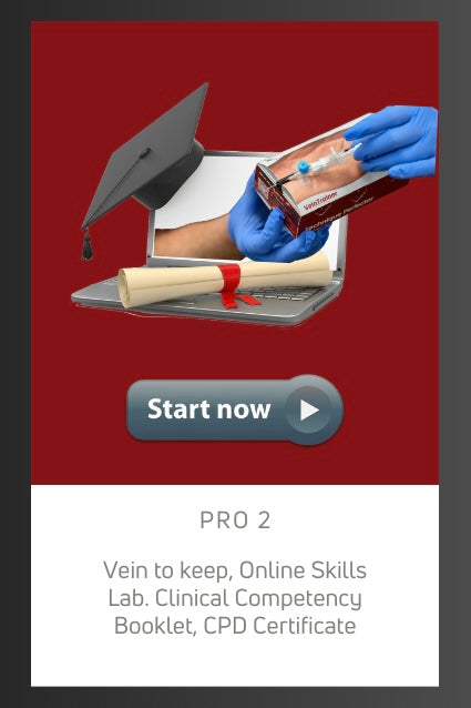 Pro 2 - Venepuncture and Cannulation Course - Online with simulator