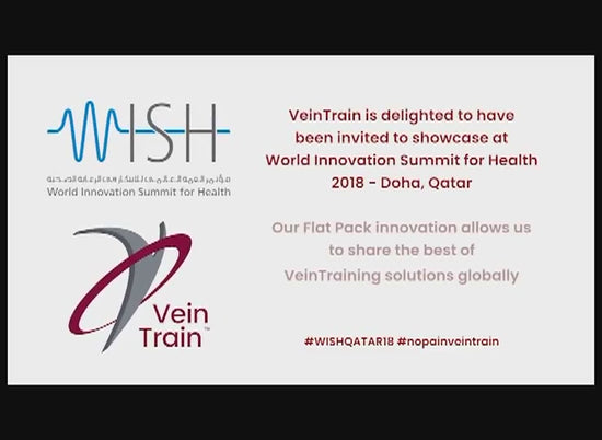 VeinTrain flat-pack vein simulator for phlebotomy and cannulation training
