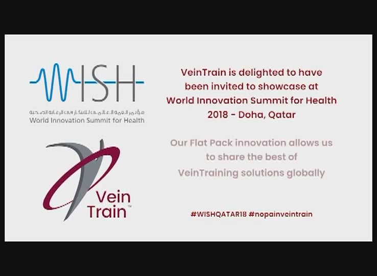 VeinTrain flat-pack vein simulator for phlebotomy and cannulation training
