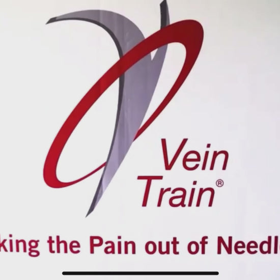 VeinTrain flat-pack vein simulator for phlebotomy and cannulation training
